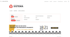 Desktop Screenshot of imobiliariasistema.com.br